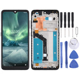 LCD Screen and Digitizer Full Assembly with Frame for Nokia 7.2 TA-1196, For Nokia 7.2